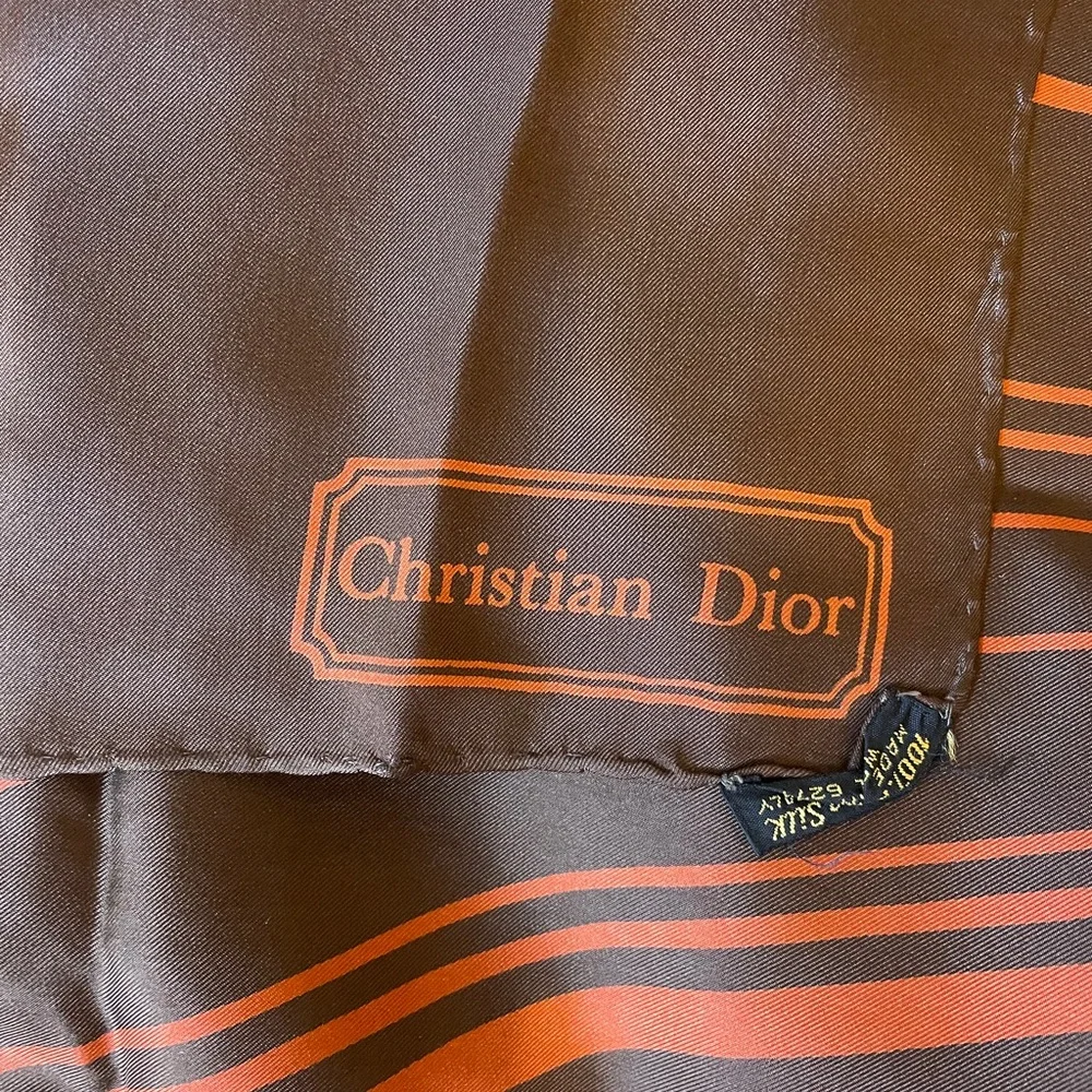 Christian Dior Vintage Silk Scarf Foulard